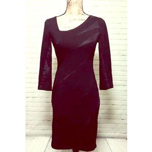 BCBG MAX & CLEO Sm Asymmetrical Little Black Dress